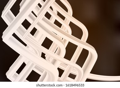 Dark Brown vector glossy abstract backdrop. Creative illustration in halftone style with gradient. Background for a cell phone.