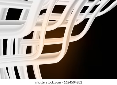 Dark Brown vector glossy abstract backdrop. Abstract colorful illustration with gradient. New way of your design.