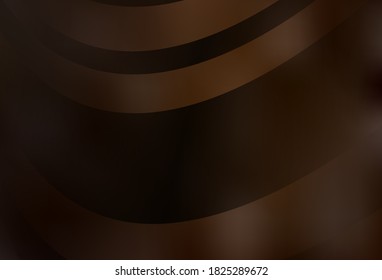 Dark Brown vector glossy abstract layout. Colorful abstract illustration with gradient. New way of your design.