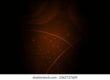 Vector marrón oscuro Ilustración con un conjunto de círculos abstractos brillantes y coloridos, líneas. Diseño decorativo borroso en estilo abstracto con burbujas. Fondo de escritorio para un teléfono móvil.