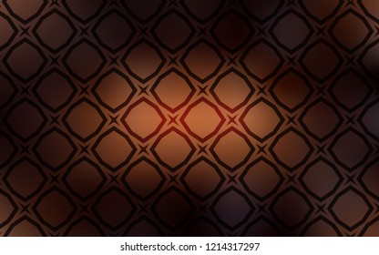 Dark Brown vector layout with bright stars. Decorative illustration with stars on abstract template. Smart design for your business advert.