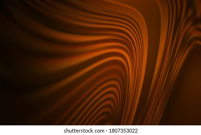 Dark Brown vector layout with curved lines. A circumflex abstract illustration with gradient. The best colorful design for your business.