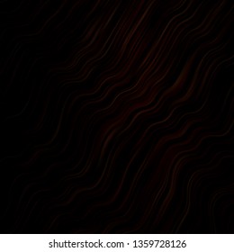 Dark Brown vector layout with curves. Bright illustration with gradient circular arcs. Pattern for websites, landing pages.