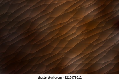 Dark Brown vector layout with lines, triangles. Beautiful illustration with triangles in nature style. Pattern for commercials.