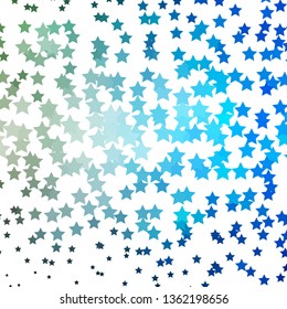 Dark Brown vector pattern with abstract stars. Modern geometric abstract illustration with stars. Theme for cell phones.