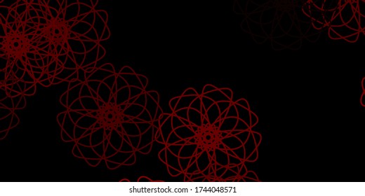Dark Brown vector pattern with abstract shapes. Colorful illustration with simple gradient shapes. Simple illustration for your web site.