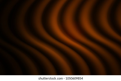 Dark Brown vector pattern with bent lines. Brand-new colored illustration in marble style with gradient. Textured wave pattern for backgrounds.