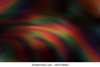 Dark Brown vector pattern with bent lines. A circumflex abstract illustration with gradient. A completely new design for your business.