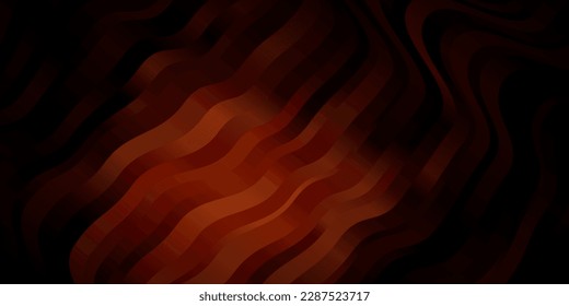 Dark Brown vector pattern with curves. Gradient illustration in simple style with bows. Pattern for ads, commercials.