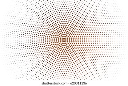 Dark Brown vector pattern of geometric circle shapes. Colorful mosaic banner. Geometric background with colored disks.