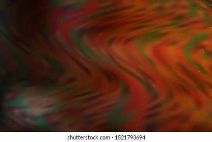 Dark Brown vector pattern with night sky stars. Blurred decorative design in simple style with galaxy stars. Pattern for astrology websites.