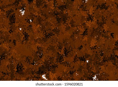 Dark Brown vector pattern with random forms. Colorful chaotic forms with gradient in modern style. Background for a cell phone.