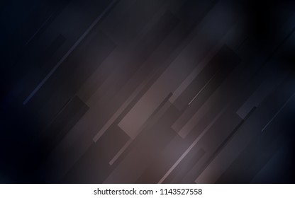 Dark Brown vector pattern with sharp lines. Glitter abstract illustration with colored sticks. Template for your beautiful backgrounds.