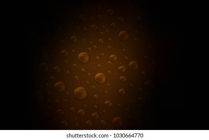 Dark Brown vector pattern with spheres. Beautiful colored illustration with blurred circles in nature style. Beautiful design for your business natural advert.