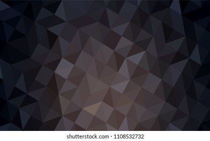 Dark Brown vector polygon abstract background. Modern abstract illustration with triangles. Polygonal design for your web site.