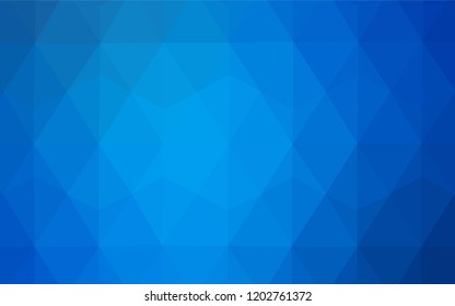 Dark Brown vector polygon abstract backdrop. Shining polygonal illustration, which consist of triangles. Polygonal design for your web site.