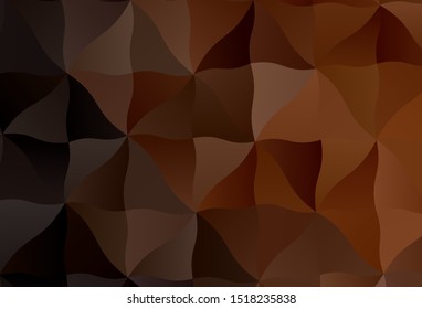 Dark Brown vector polygon abstract backdrop. Glitter abstract illustration with an elegant triangles. Completely new template for your banner.
