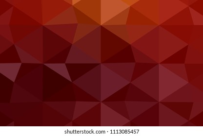 Dark Brown vector polygonal background. Polygonal abstract illustration with gradient. A completely new design for your business.