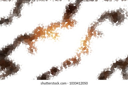 Dark Brown vector polygonal illustration, which consist of rectangles. Rectangular pattern for your business design. Geometric background in Origami style with gradient. 
