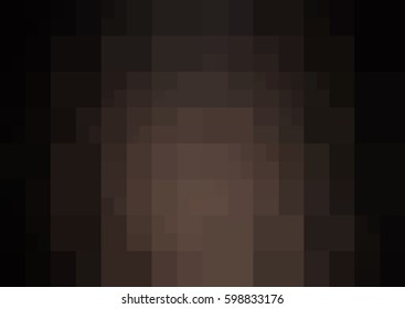 Dark Brown vector polygonal illustration, which consist of rectangles. Rectangular pattern for your business design. Geometric background in Origami style with gradient. 