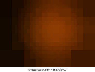 Dark Brown vector polygonal illustration, which consist of rectangles. Rectangular design for your business. Creative geometric background in Origami style with gradient