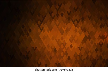 Dark Brown vector polygonal illustration, which consist of rectangles. Rectangular pattern for your business design. Geometric background in Origami style with gradient. 