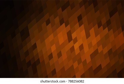 Dark Brown vector polygonal illustration, which consist of rectangles. Rectangular pattern for your business design. Geometric background in Origami style with gradient. 