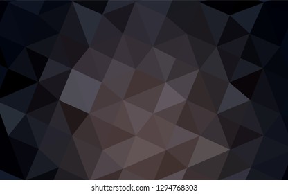 Dark Brown vector polygonal pattern. Triangular geometric sample with gradient.  A completely new template for your business design.