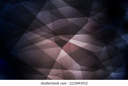 Dark Brown vector polygonal template. Colorful illustration in abstract style with triangles. A completely new design for your leaflet.