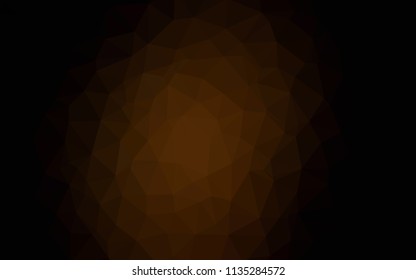 Dark Brown vector polygonal template. A sample with polygonal shapes. A completely new design for your leaflet.