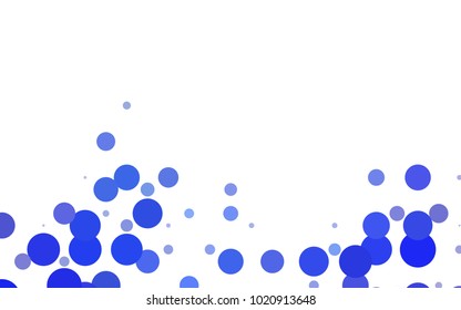 Dark Brown vector red banner with set of circles, dots. Donuts Background. Creative Design Template. Technological halftone illustration.