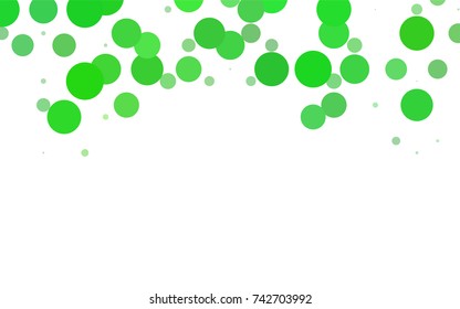 Dark Brown vector red banner with set of circles, dots. Donuts Background. Creative Design Template. Technological halftone illustration.