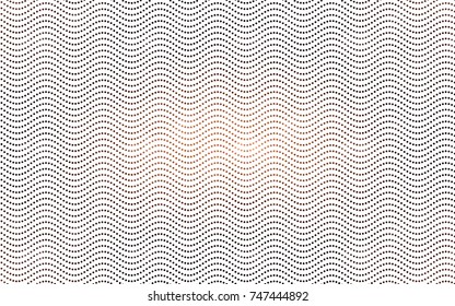 Dark Brown vector red banner with set of circles, dots. Donuts Background. Creative Design Template. Technological halftone illustration.