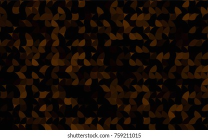 Dark Brown vector red banner with set of circles, dots. Donuts Background. Creative Design Template. Technological halftone illustration.