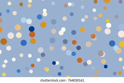 Dark Brown vector red banner with set of circles, dots. Donuts Background. Creative Design Template. Technological halftone illustration.