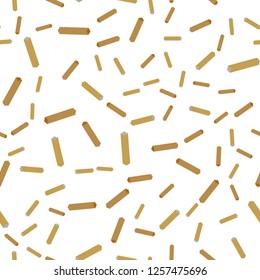 Dark Brown vector seamless, isometric layout with flat lines. Modern geometrical abstract illustration with Lines. Texture for window blinds, curtains.