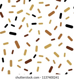 Dark Brown vector seamless template with repeated sticks. Shining colored illustration with sharp stripes. Template for your beautiful backgrounds.