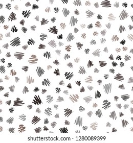 Dark Brown vector seamless texture with colored lines. Shining colored illustration with sharp stripes. Pattern for ads, posters, banners.