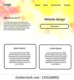 Dark Brown vector style guide with sky stars. Colorful Style guide with stars on abstract background. This template you can use for landing pages.