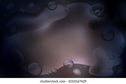 Dark Brown vector template with abstract circles. Creative geometric illustration in memphis style with gradient. The best blurred design for your business.