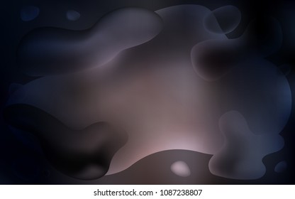 Dark Brown vector template with bubble shapes. Colorful abstract illustration with gradient lines. The template for cell phone backgrounds.