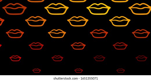 Dark Brown vector template with businesswoman signs. Illustration with signs of women's strength and power. Background for International Women’s Day.