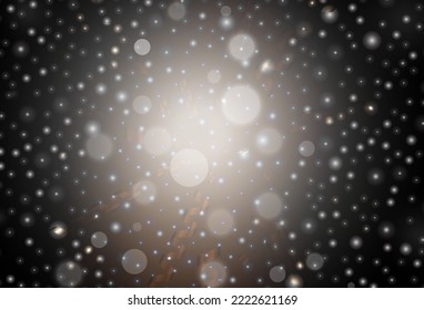 Dark Brown vector template in carnival style. Abstract gradient illustration with colorful Christmas things. Template for lettering, typography.