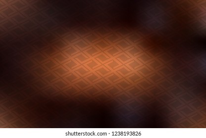 Dark Brown vector template with crystals, rectangles. Glitter abstract illustration with rectangular shapes. Smart design for your business advert.