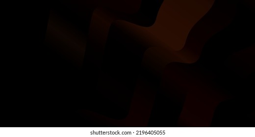 Dark Brown vector template with curves. Brand new colorful illustration with bent lines. Pattern for booklets, leaflets.