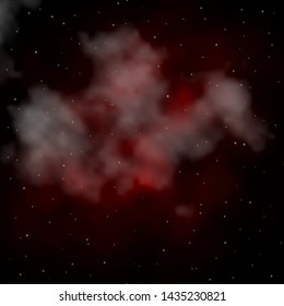 Dark Brown vector template with neon stars. Blur decorative design in simple style with stars. Design for your business promotion.