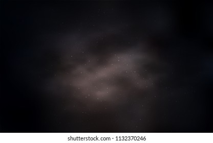 Dark Brown vector template with space stars. Modern abstract illustration with Big Dipper stars. Best design for your ad, poster, banner.