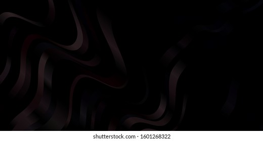 Dark Brown vector template with wry lines. Illustration in halftone style with gradient curves. Template for cellphones.