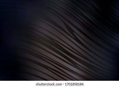 Dark Brown vector template with wry lines. Colorful abstract illustration with gradient lines. Elegant pattern for a brand book.