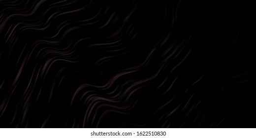 Dark Brown vector texture with curves. Bright sample with colorful bent lines, shapes. Smart design for your promotions.